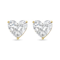 Diana M Jewels - Women's Heart Lab-grown Diamond Stud Earrings (15.00 Tcw) - Grand