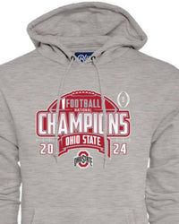 Blue 84 Men's Ohio State Buckeyes 2024 National Champions Nickelback Hoodie in grey - men's shirt - detail view