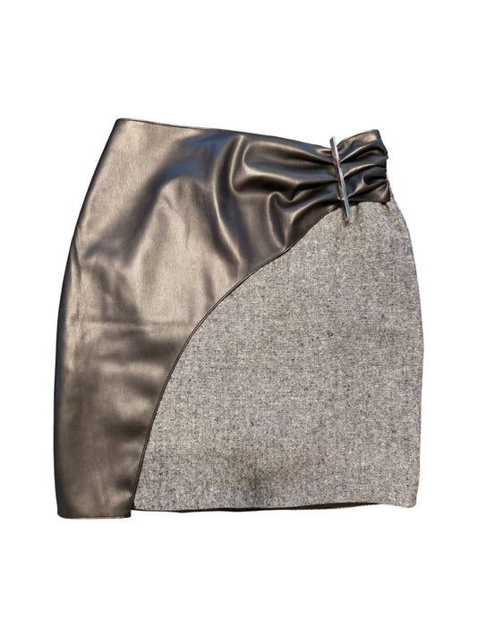 Chilia - Women's Leather Combo Skirt