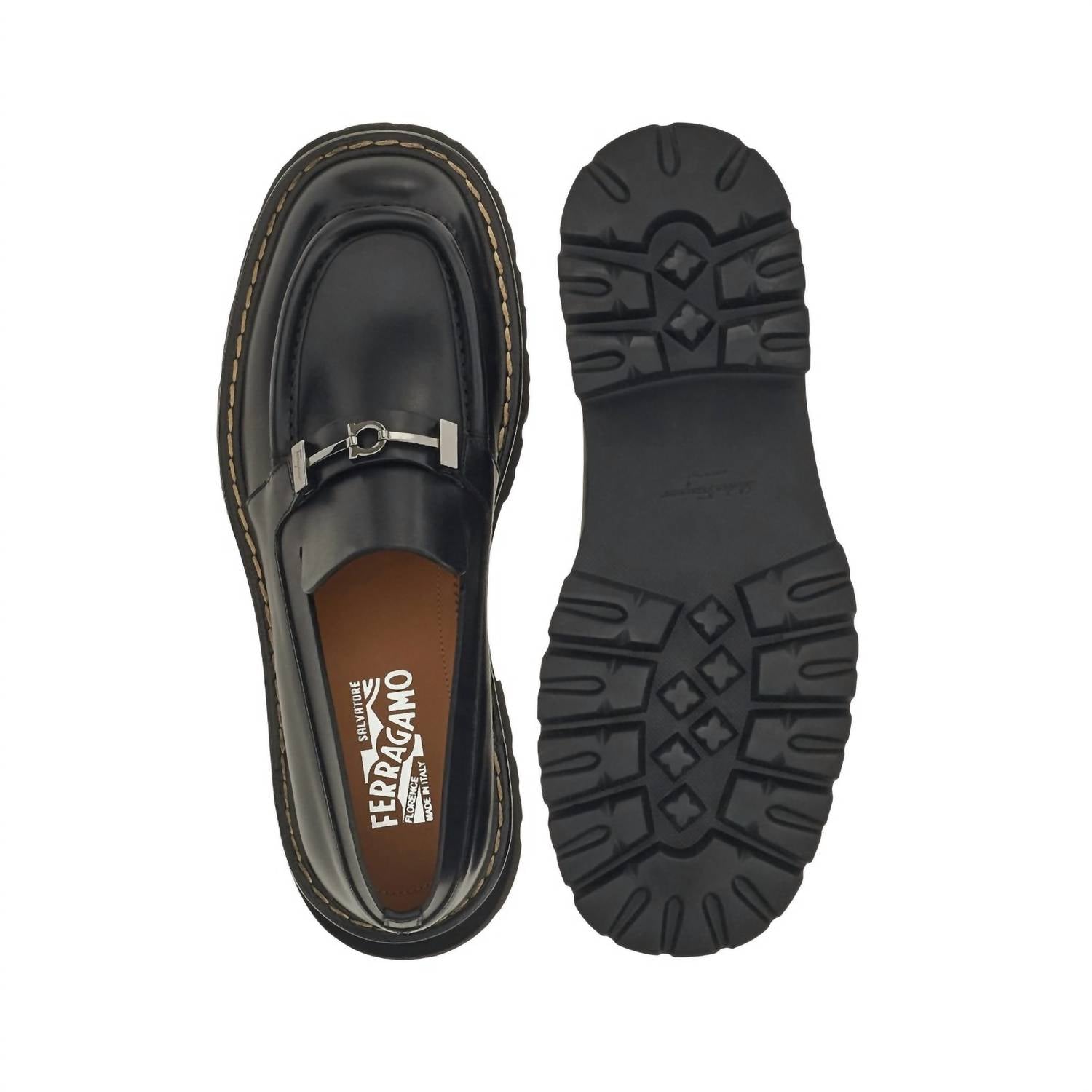 Salvatore Ferragamo - Men's Naval Gancini Ornament Moccasin