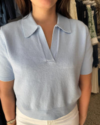ASTR Women's Brauwin Sweater in light blue - women's t-shirt - alternate view