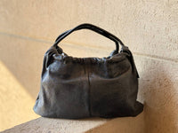 LAGGO Women's Juliet Max Leather Satchel Crossbody Bag in black crinkled - women's bag