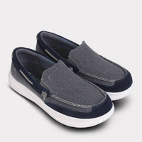 Mykos Men's Calvin Slip-on Shoe in navy - men's loafer - view 10