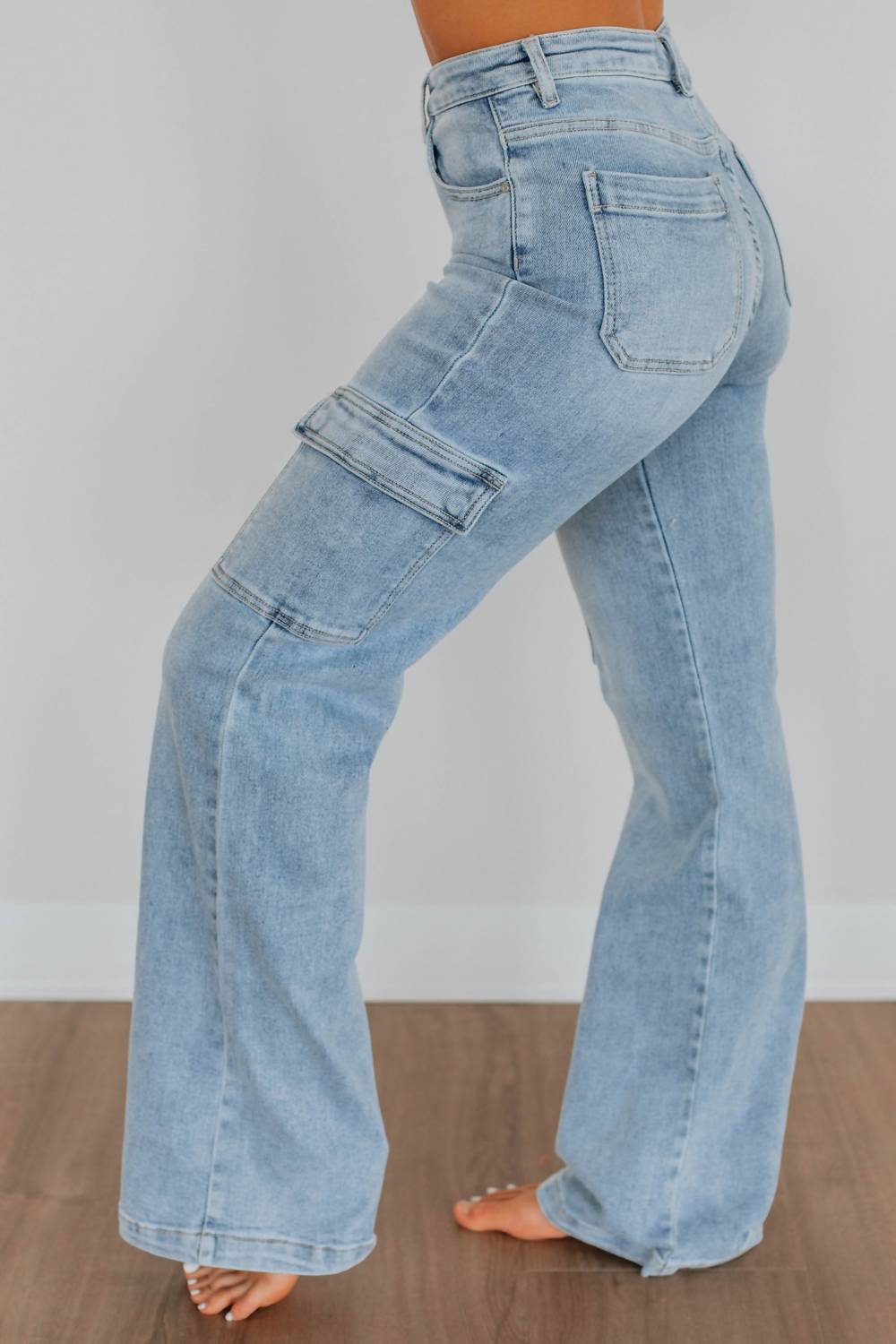 Risen - Cargo Straight Fit Jeans