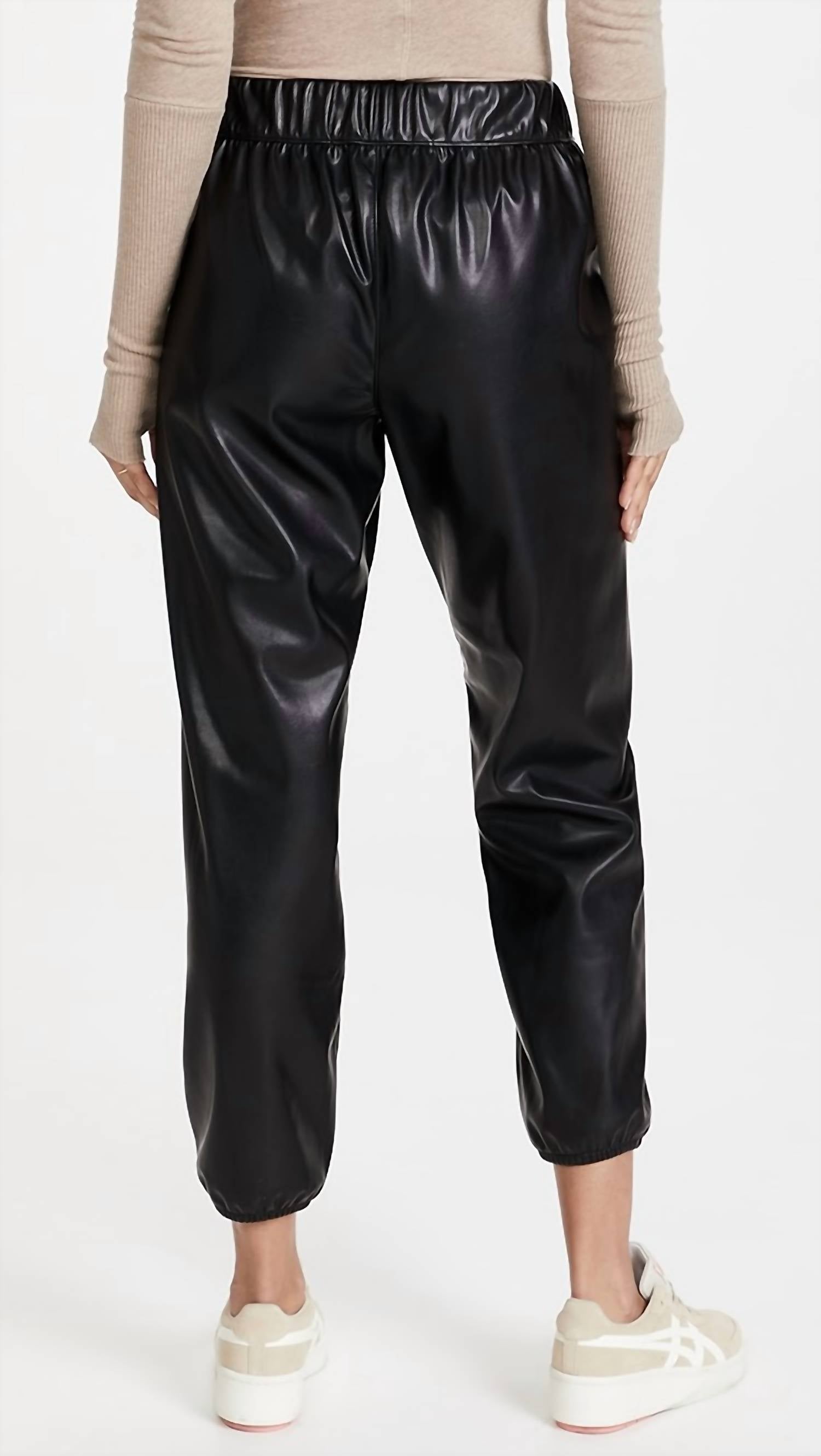 Enza Costa - Women's Vegan Leather Joggers