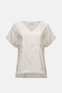 Joseph Ribkoff - Pleated Satin Boxy Top