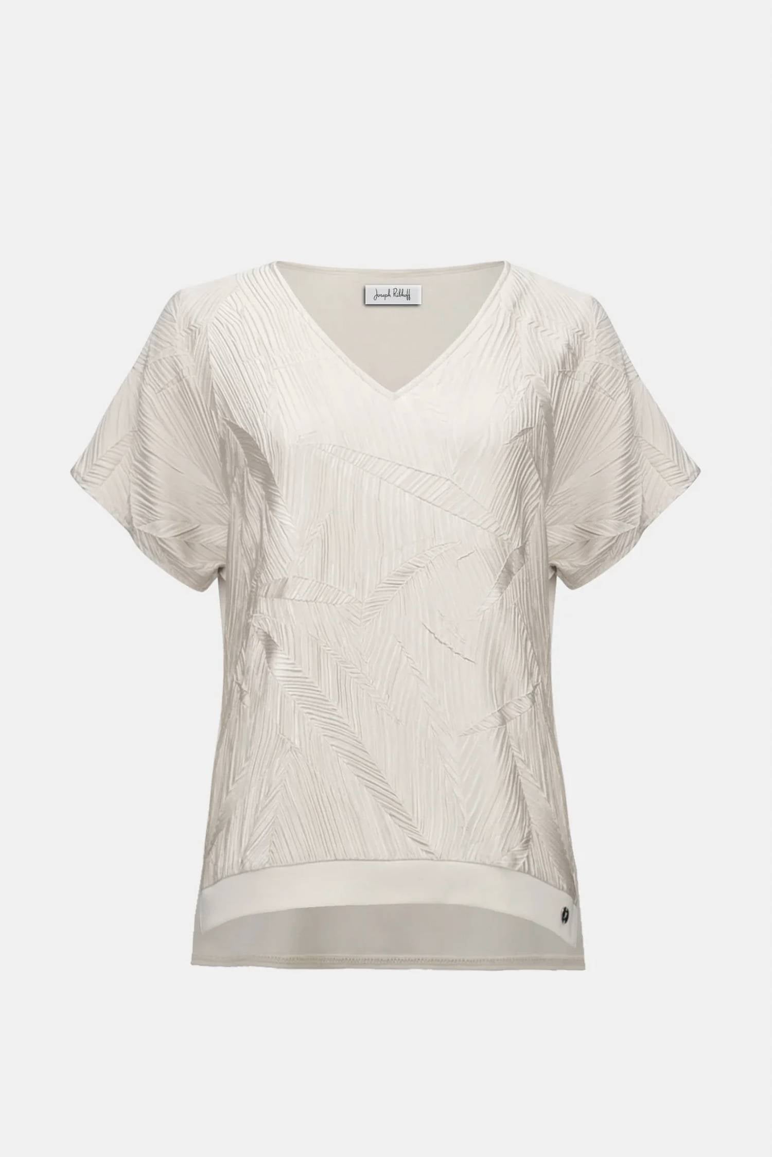 Joseph Ribkoff - Pleated Satin Boxy Top