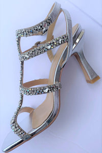 Alma En Pena Women's Isabela Dressy Sandals in silver - women's heels - detail view