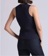 Minnie Rose - Viscose Ribbed Pointelle Tank
