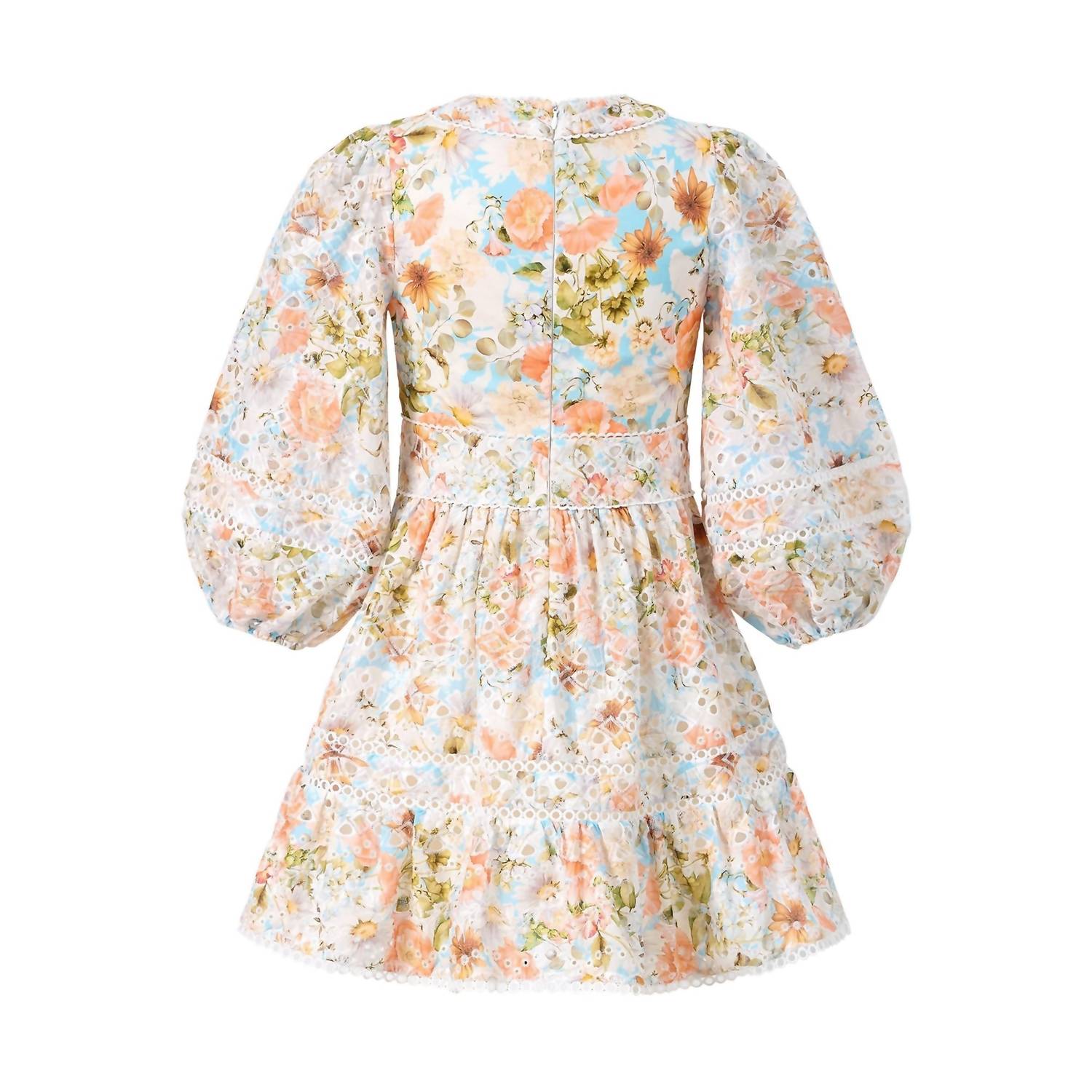 Marlo - Daphne Embroidered Long Sleeve Dress