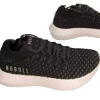 NOBULL Unisex Knit Sc Lightweight Runner Sneakers in black white - men's shoe