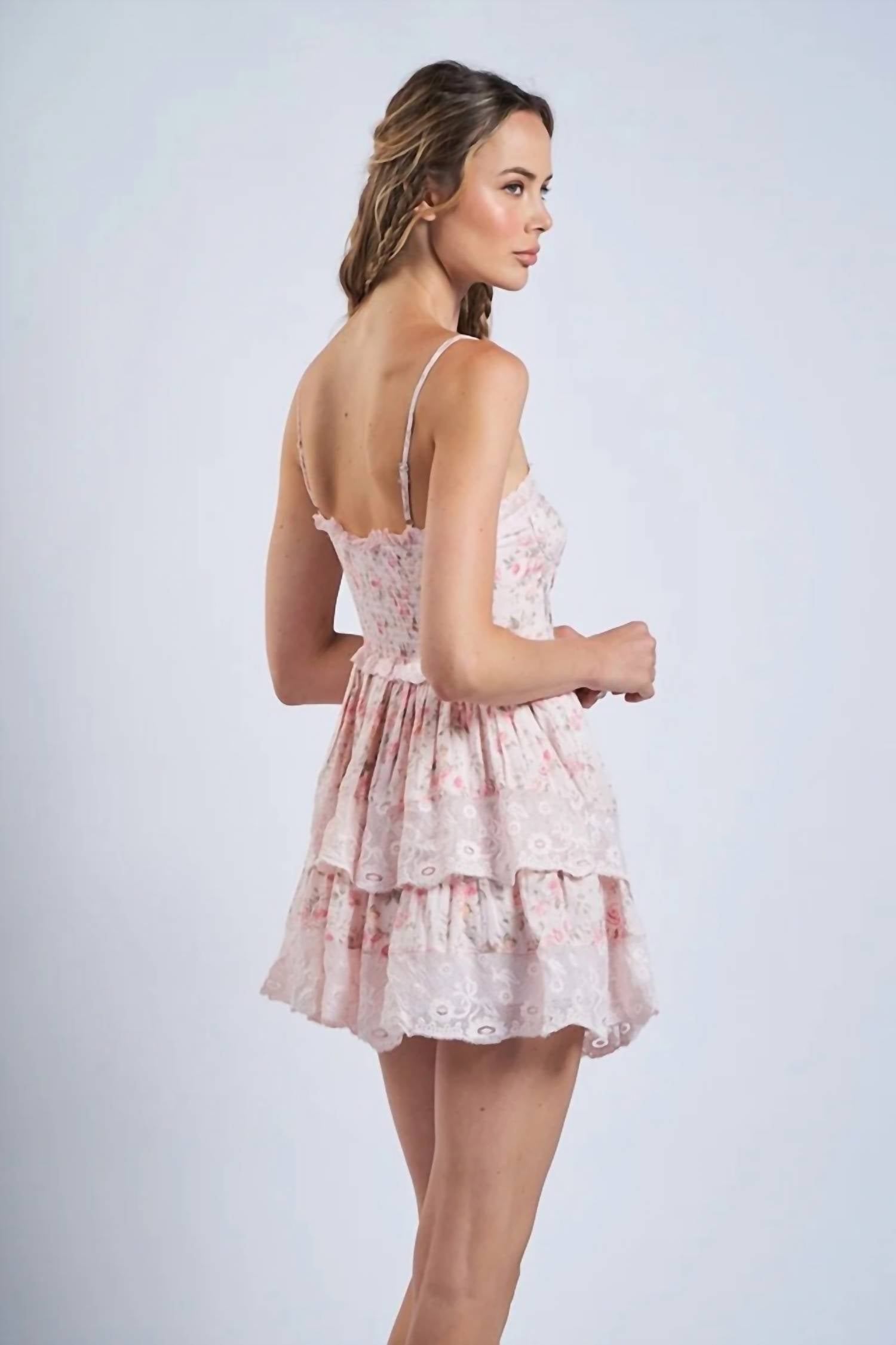 Sky To Moon - Floral Fit and Flare Mini Dress