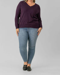 Minnie Rose - Distressed Top - Plus