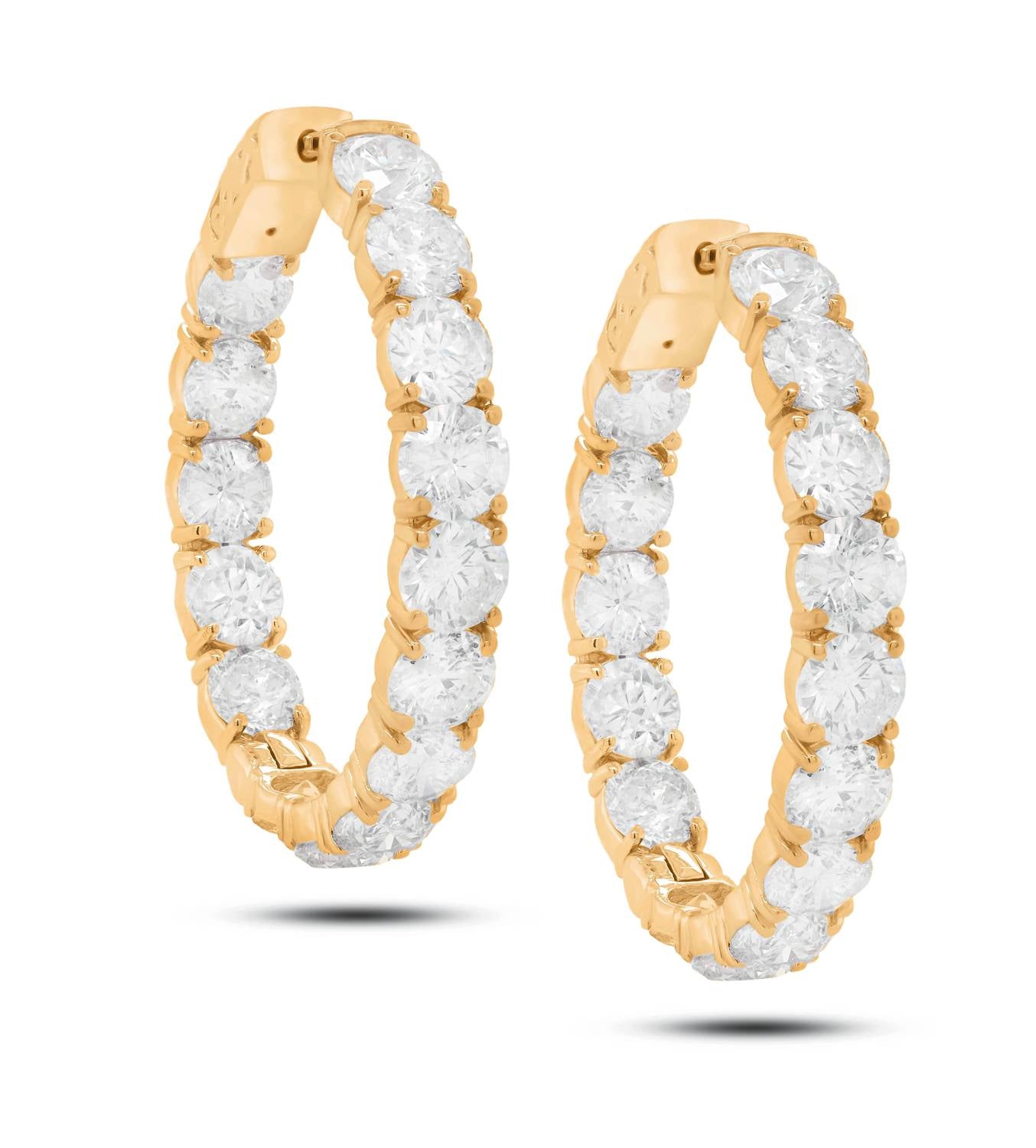 Diana M Jewels - Women's Bold 10.45 Carat Diamond Stud Earrings