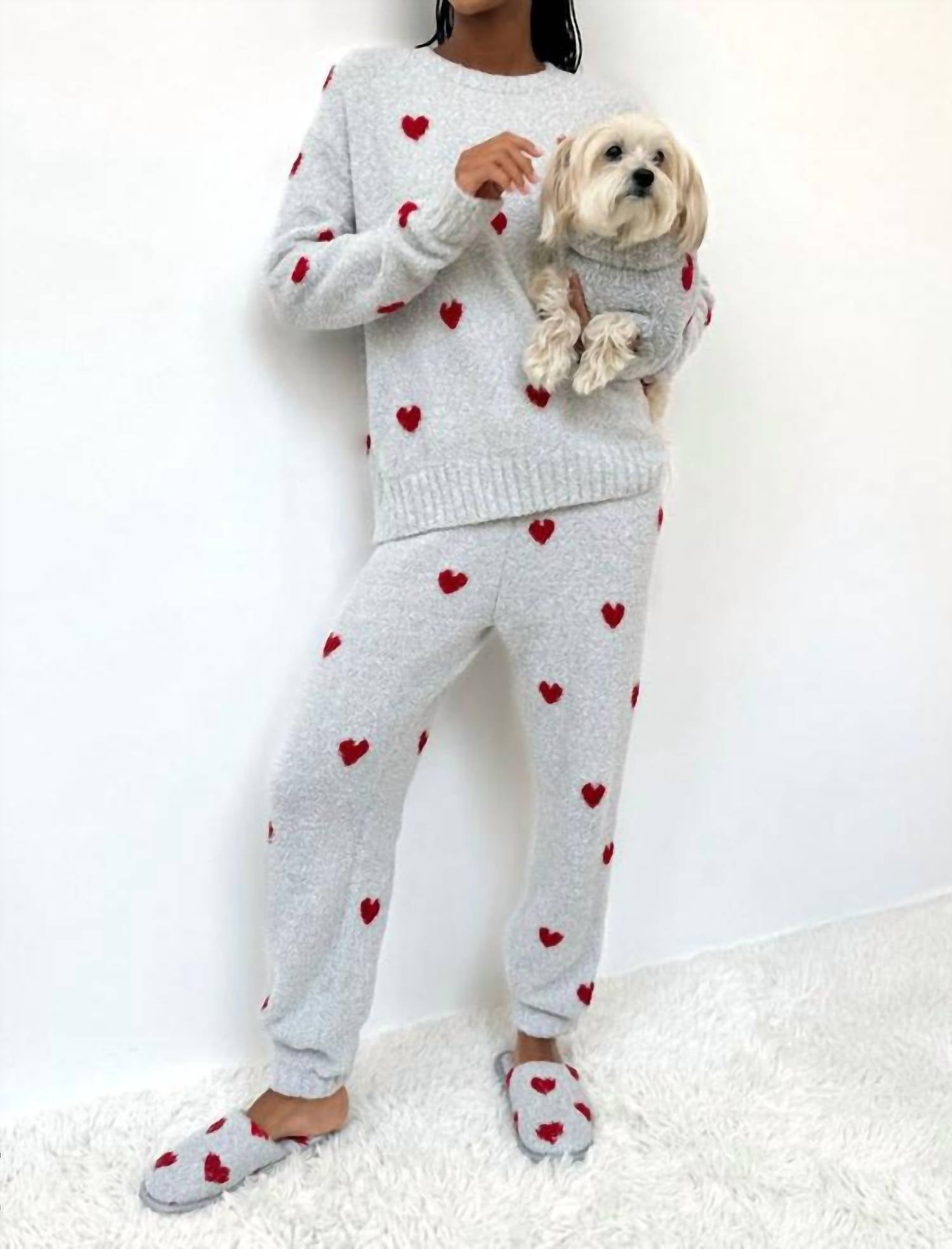 Splendid - Fuzzy Sweater Pajama Set