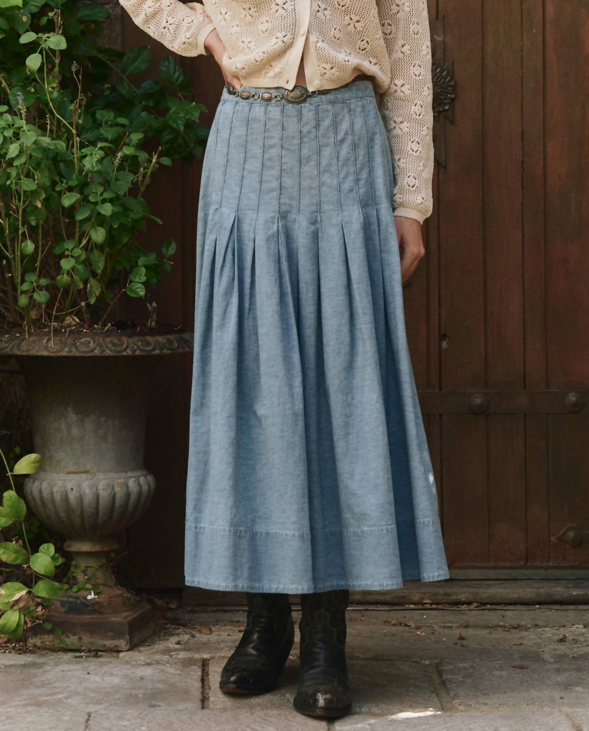 The Great. - Rhythm Midi Skirt