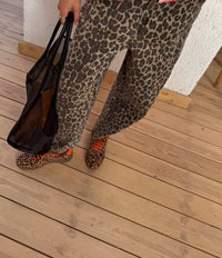 Never Fully Dressed - Leopard Barrel Jeans