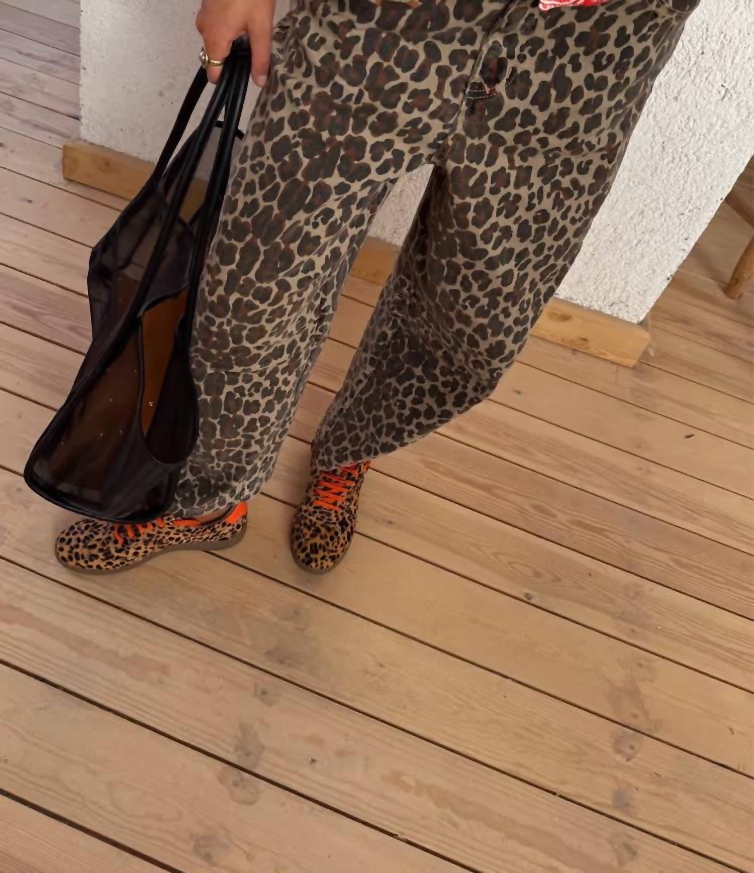 Never Fully Dressed - Leopard Barrel Jeans