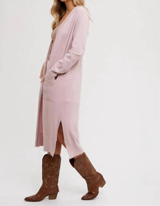 Bluivy - Longline Open Front Cardigan