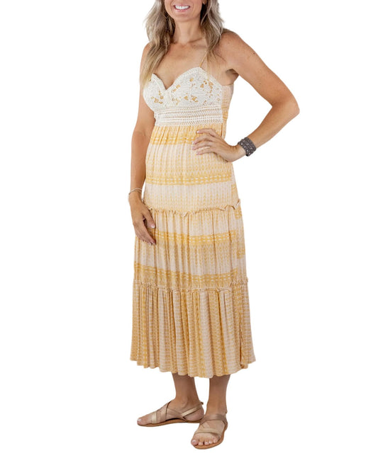 Timing - Sienna Crochet Maxi Dress