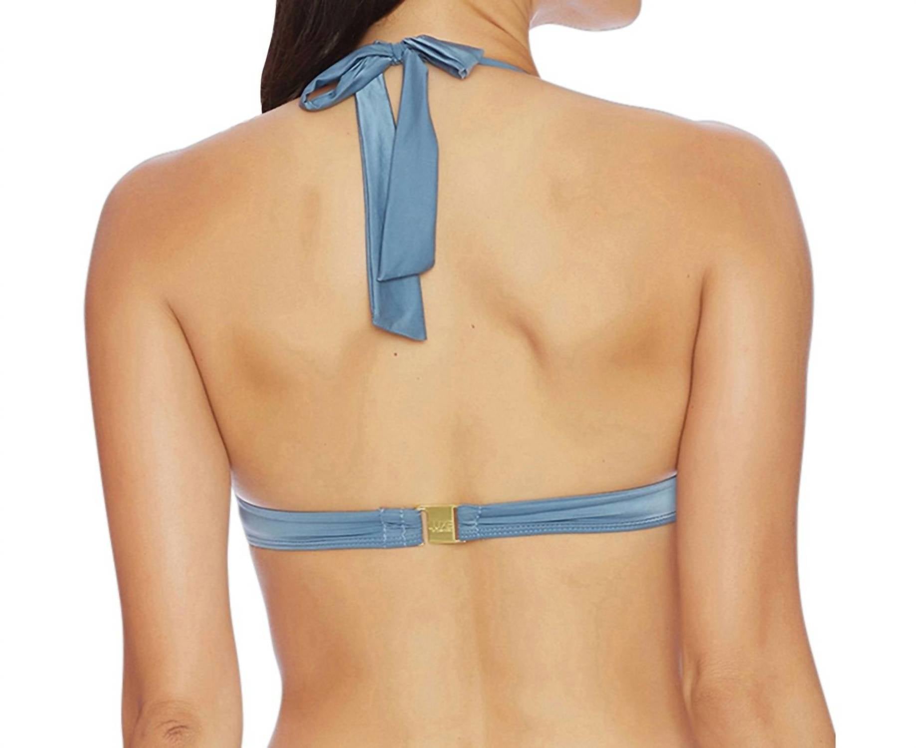 Luxe By Lisa Vogel - Liquid Halter Bralette Bikini Top