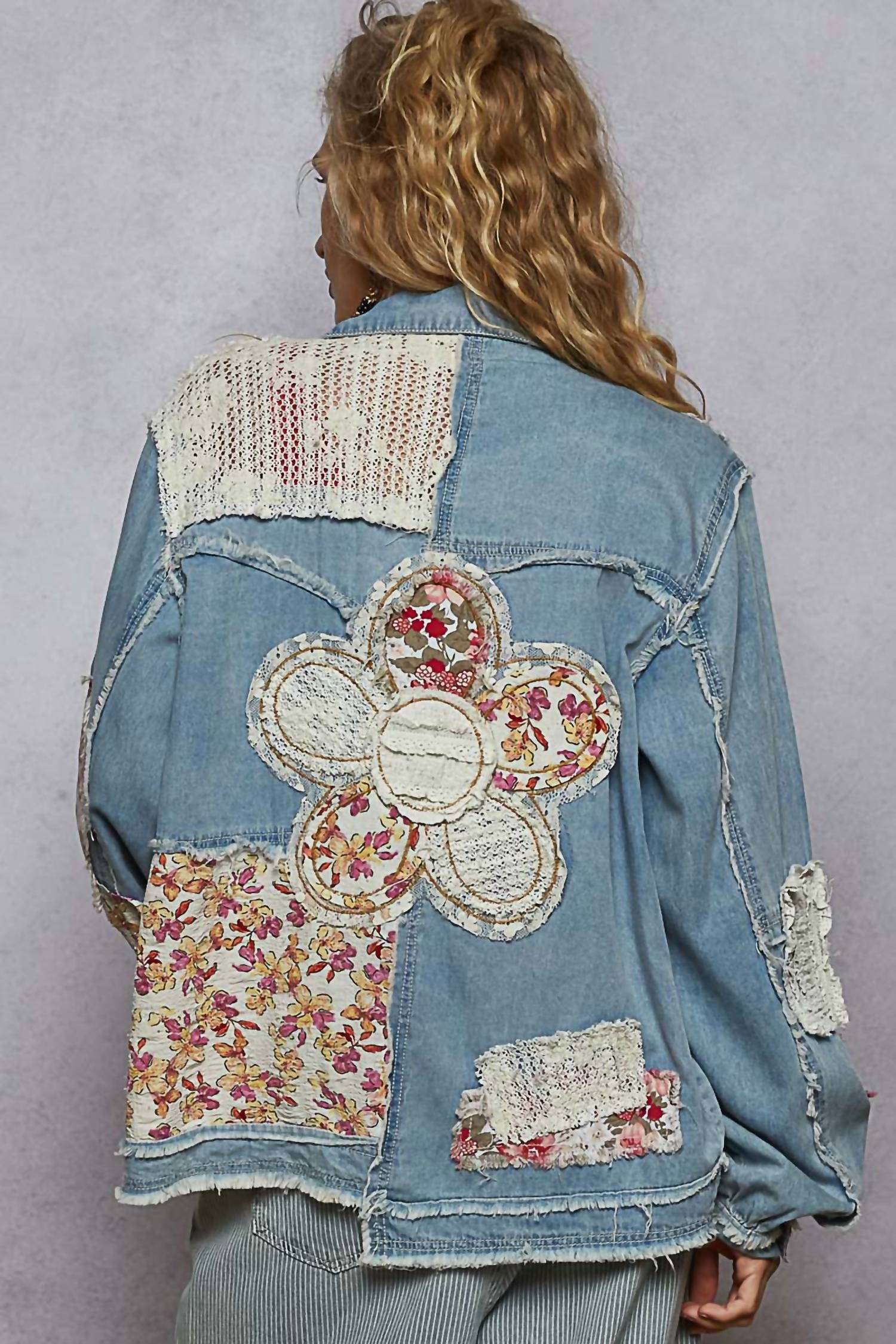Pol - Denim Jacket With Patches