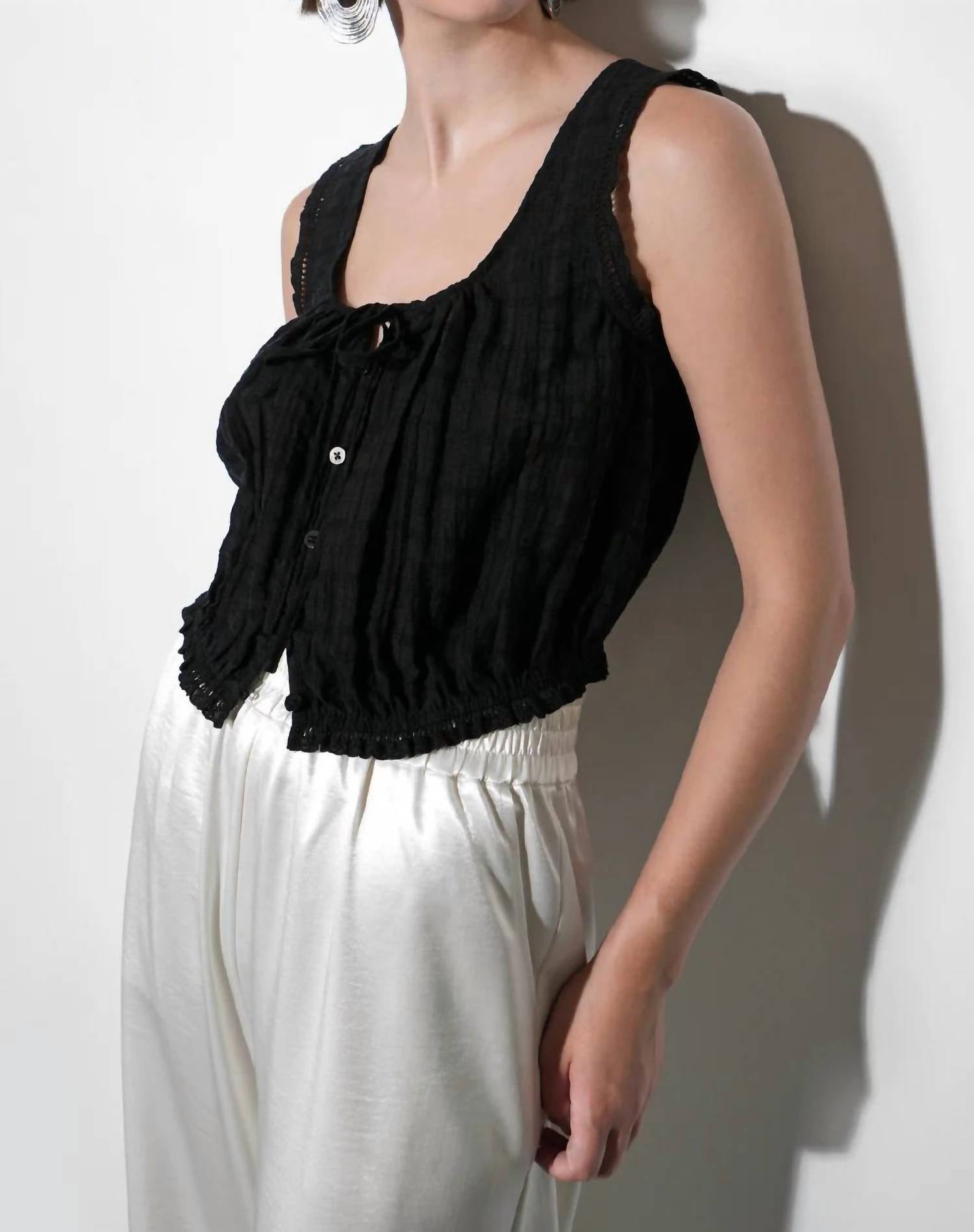Greylin - Clara Textured Eyelet Top