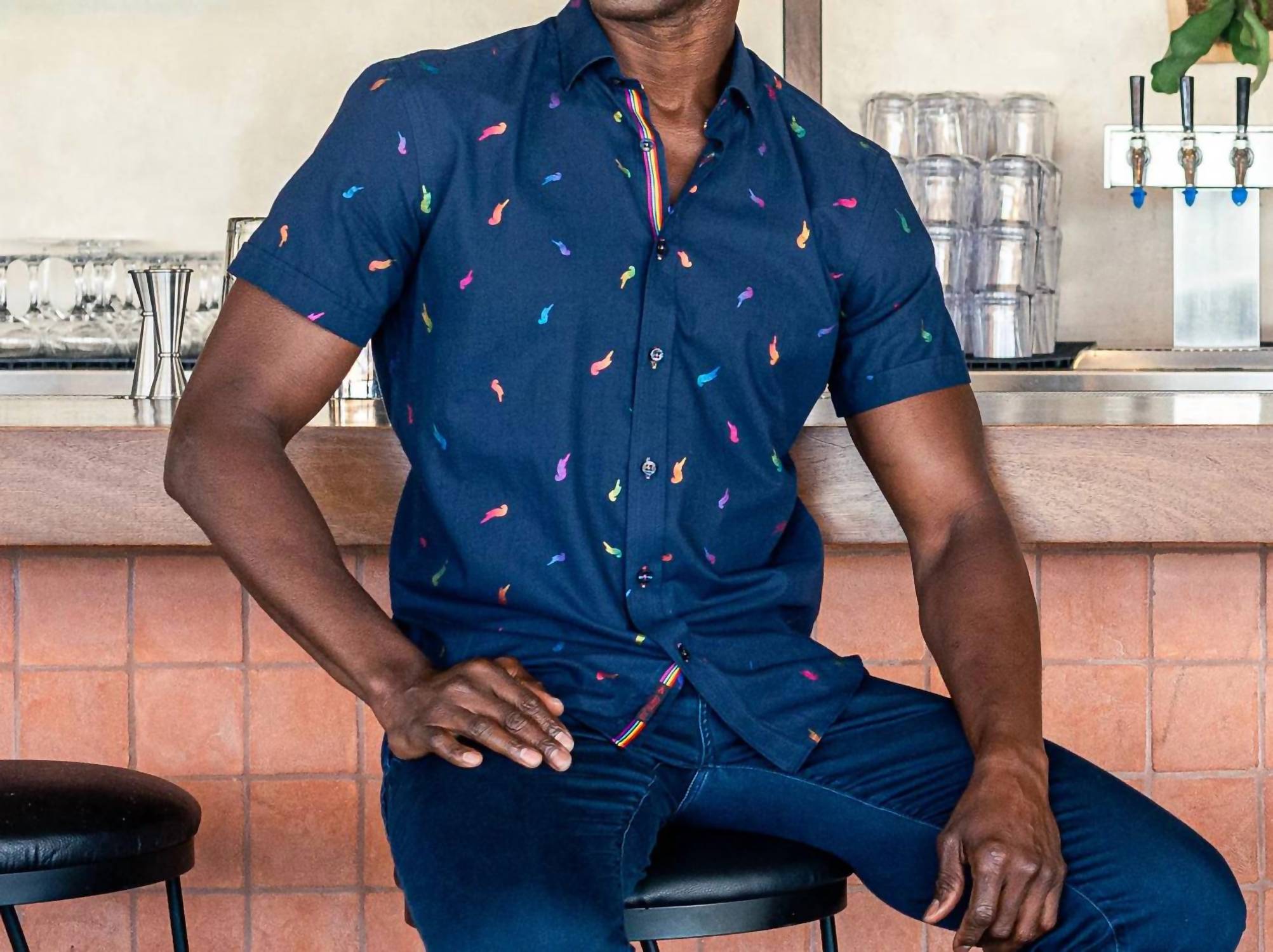 Eight X - Parrot Punch Foil Short Sleeve Shirt