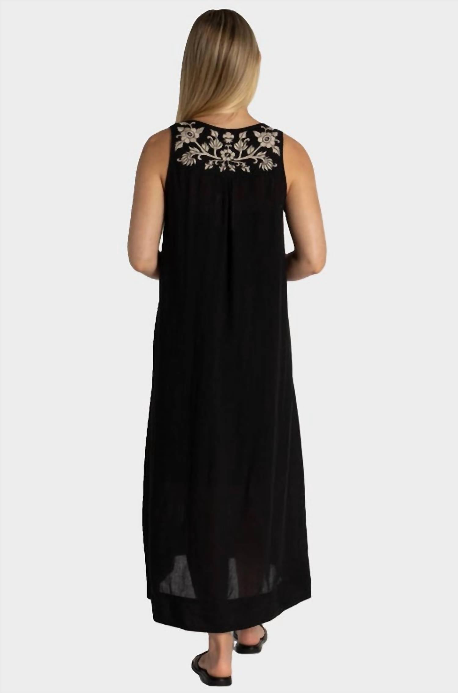 Johnny Was - LINEN TANK DRESS (SLIP) KAMALA