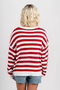 Le Lis - American Flag Sweater Top