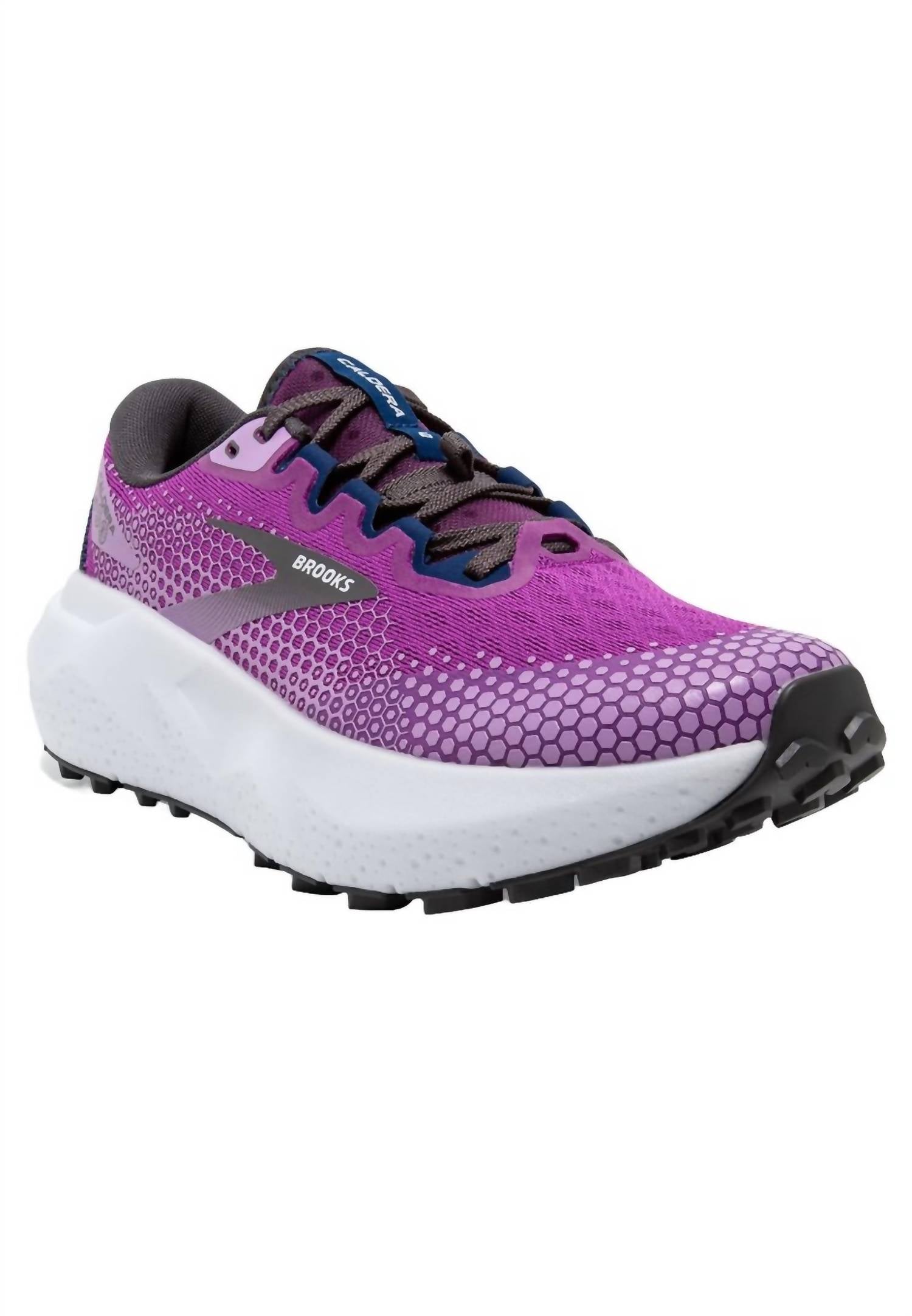 BROOKS Women's Caldera 6 Trail Running Shoes in purple violet navy - women's shoe