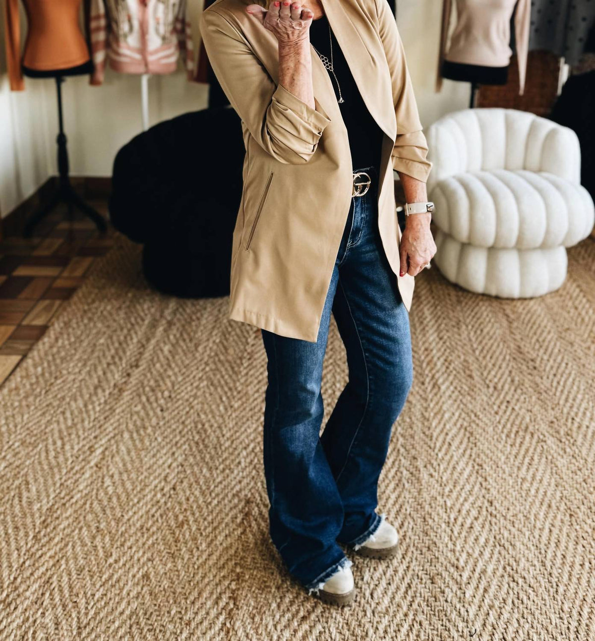 The Workshop Studio - The Gentle Power Open-front Blazer