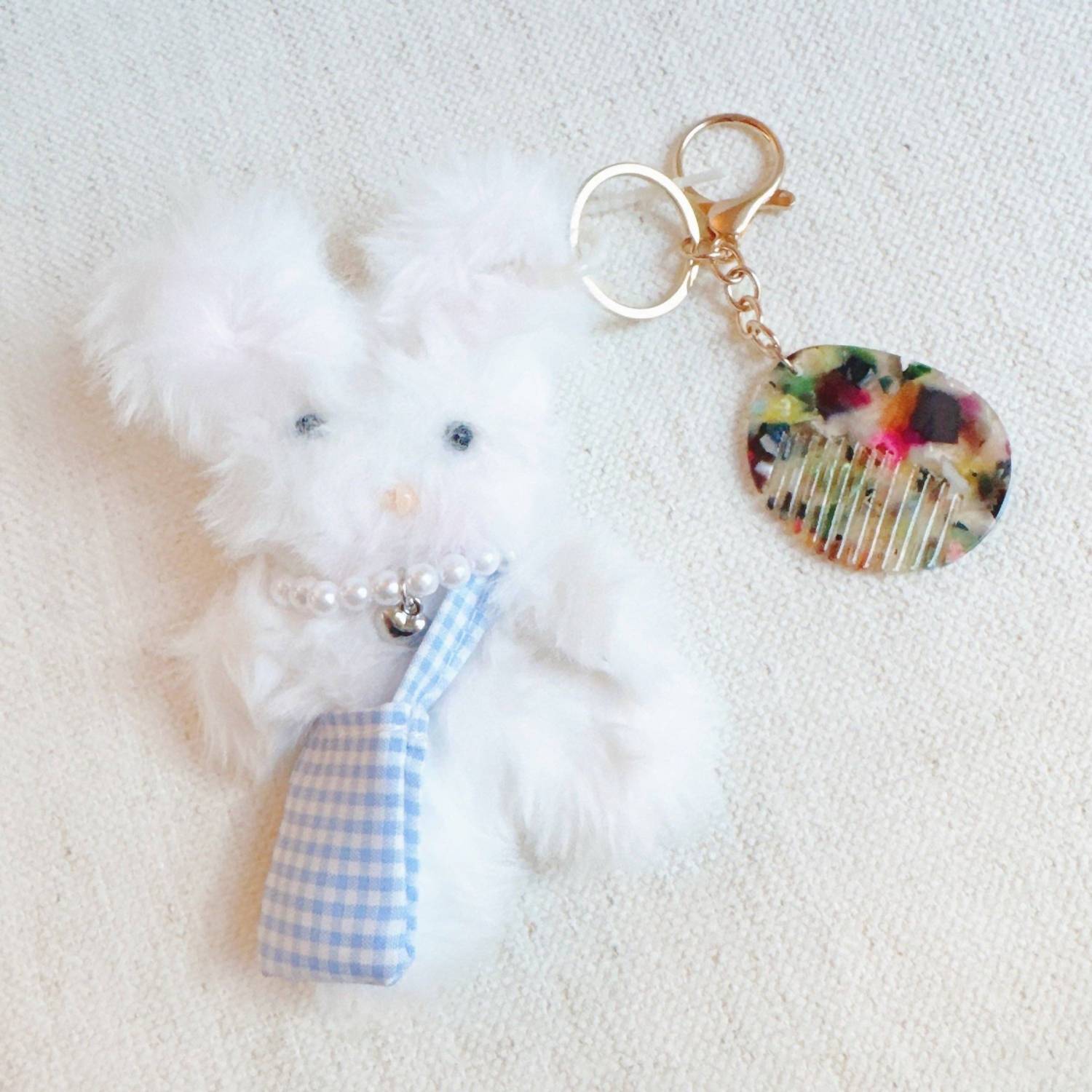 Ellison+Young - Women's Rabbit Bag Charm And Keychain