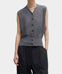 Cordera - Flecked Cotton Waistcoat