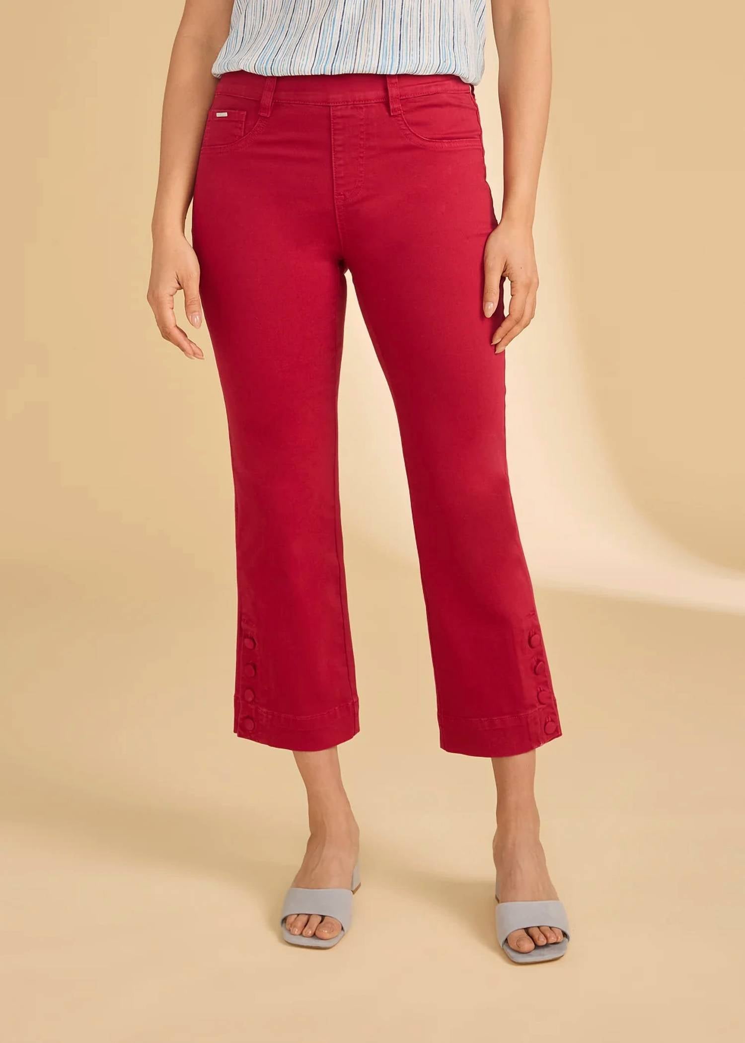 Fdj - Pull-on Boot Crop Denim Pants