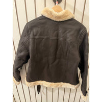 Angel - Women's Genuine Leather Sherling Jacket
