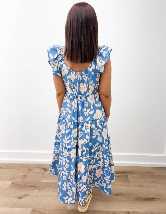 Little Daisy Closet - Give Me Summer Floral Midi Dress - Plus