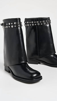 Free People - Women's Scorpio Studded Foldover Boot