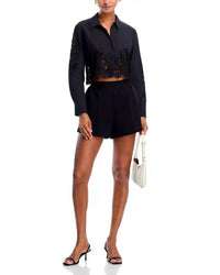 L'Agence - Seychelle Crop Button Down Blouse