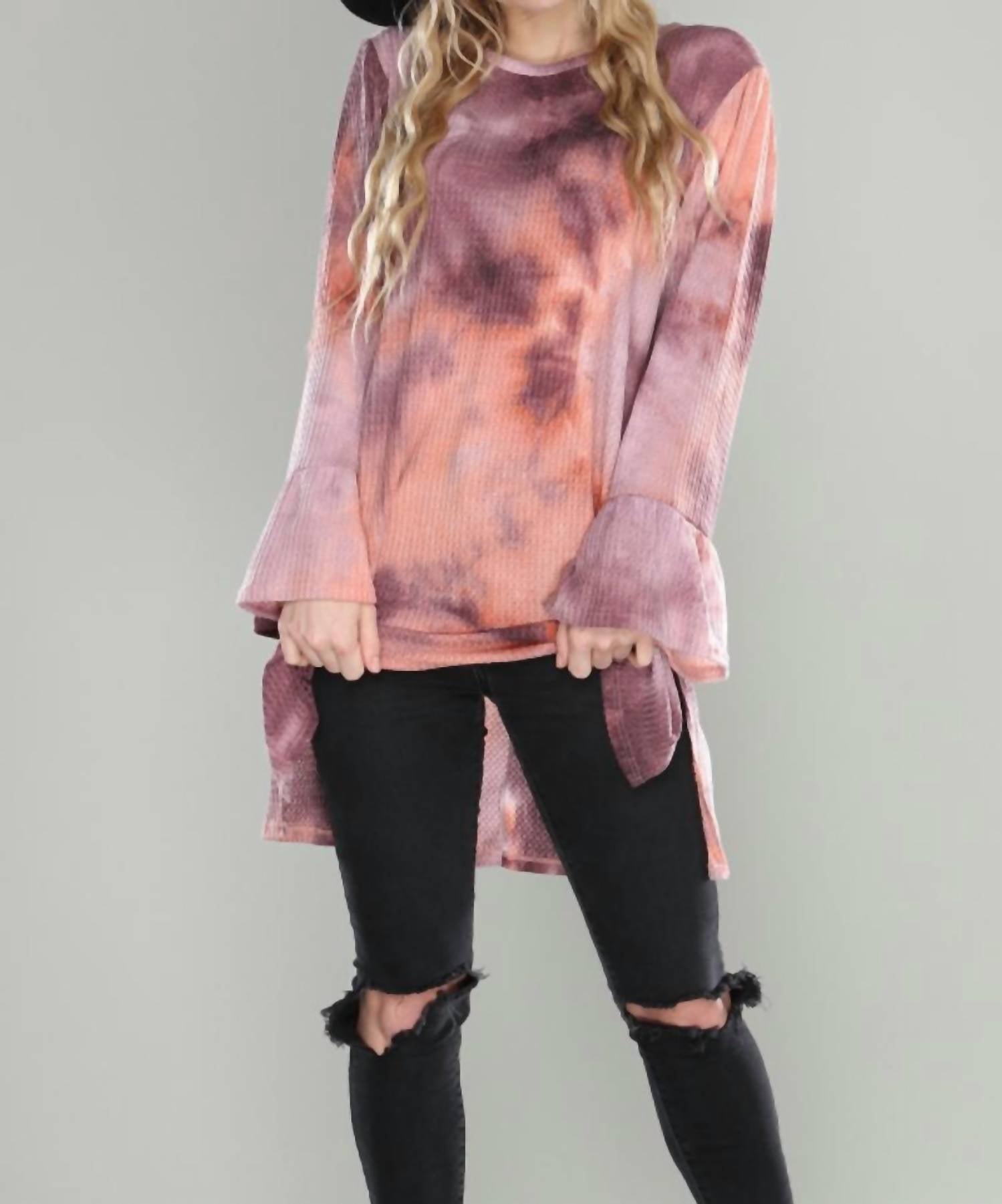 Collective Rack - Tie Dye Textured Top