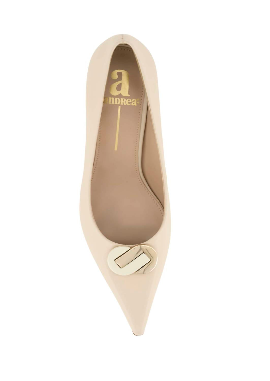 Andrea Women's Pointed Toe Pump in beige 1 - women's heels - alternate view