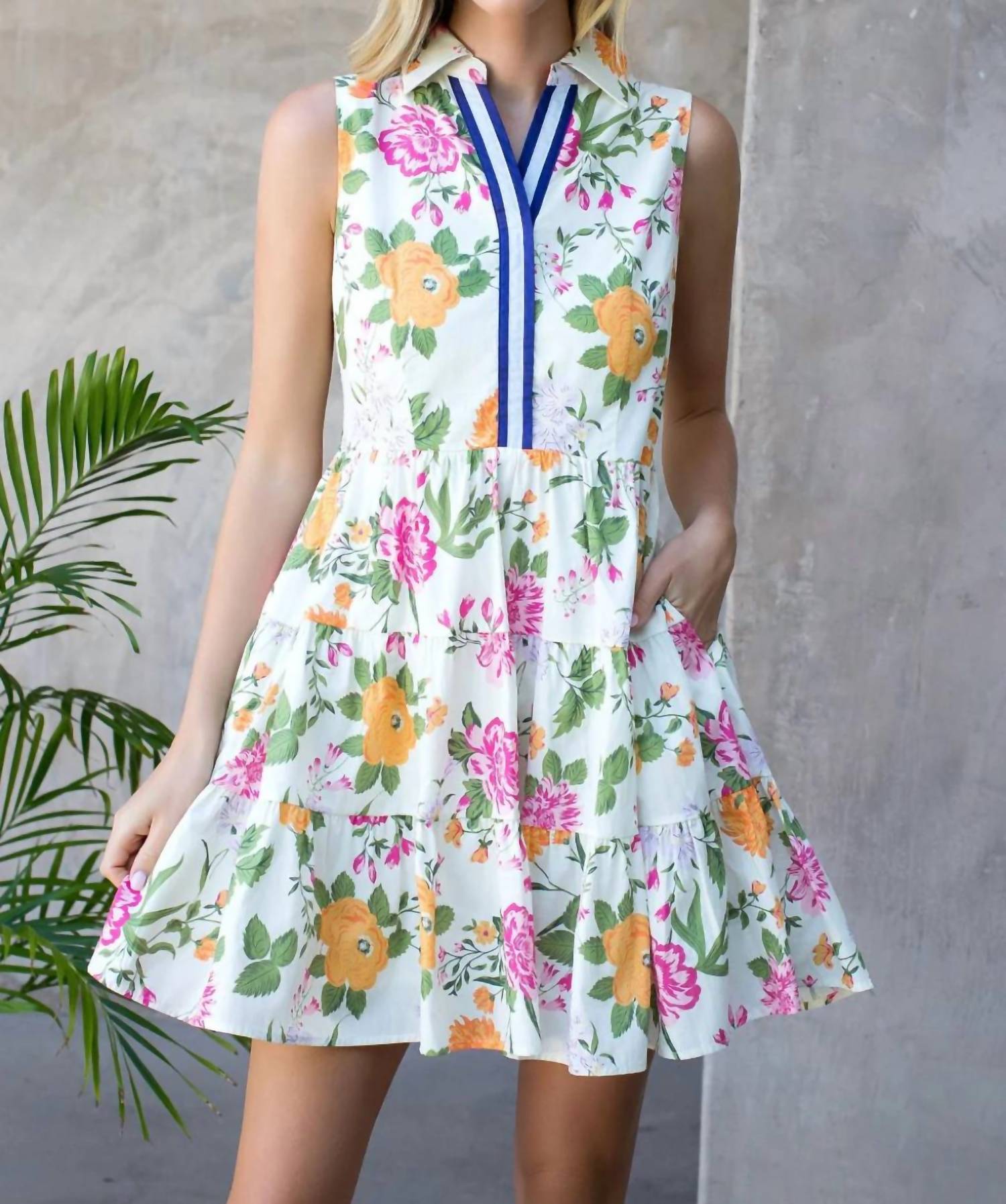 Thml - Floral Sleeveless Mini Dress