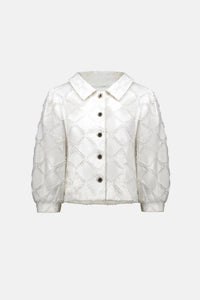 Joseph Ribkoff - Cotton Twill Jacket with Balloon Sleeves