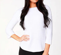 Angel Apparel - Ribbed Three Quarter Sleeve Top