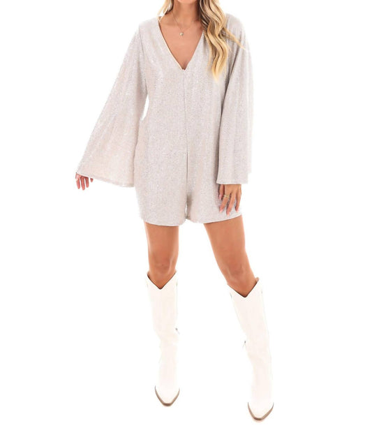 Caramela - Holiday Vibes Metallic Romper