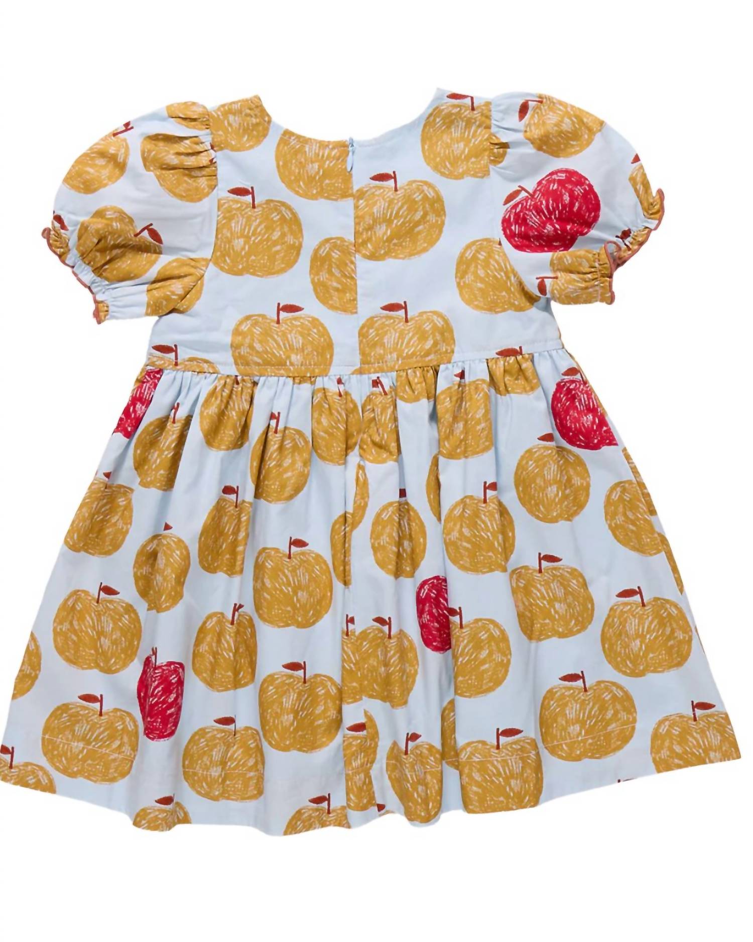 PINK CHICKEN Hermione Dress in gold apples 1 - kids' dress - alternate view