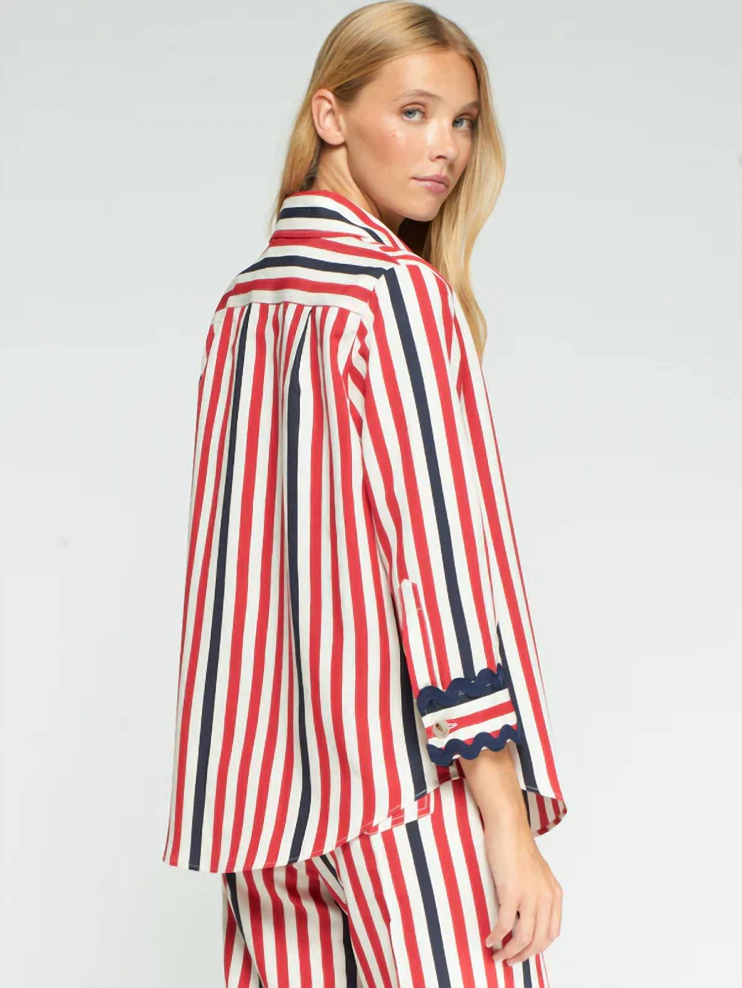 Vilagallo - Buttoned Down Striped Shirt