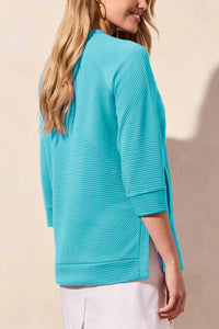 Tribal - Quilted Knit Tunic With Pockets