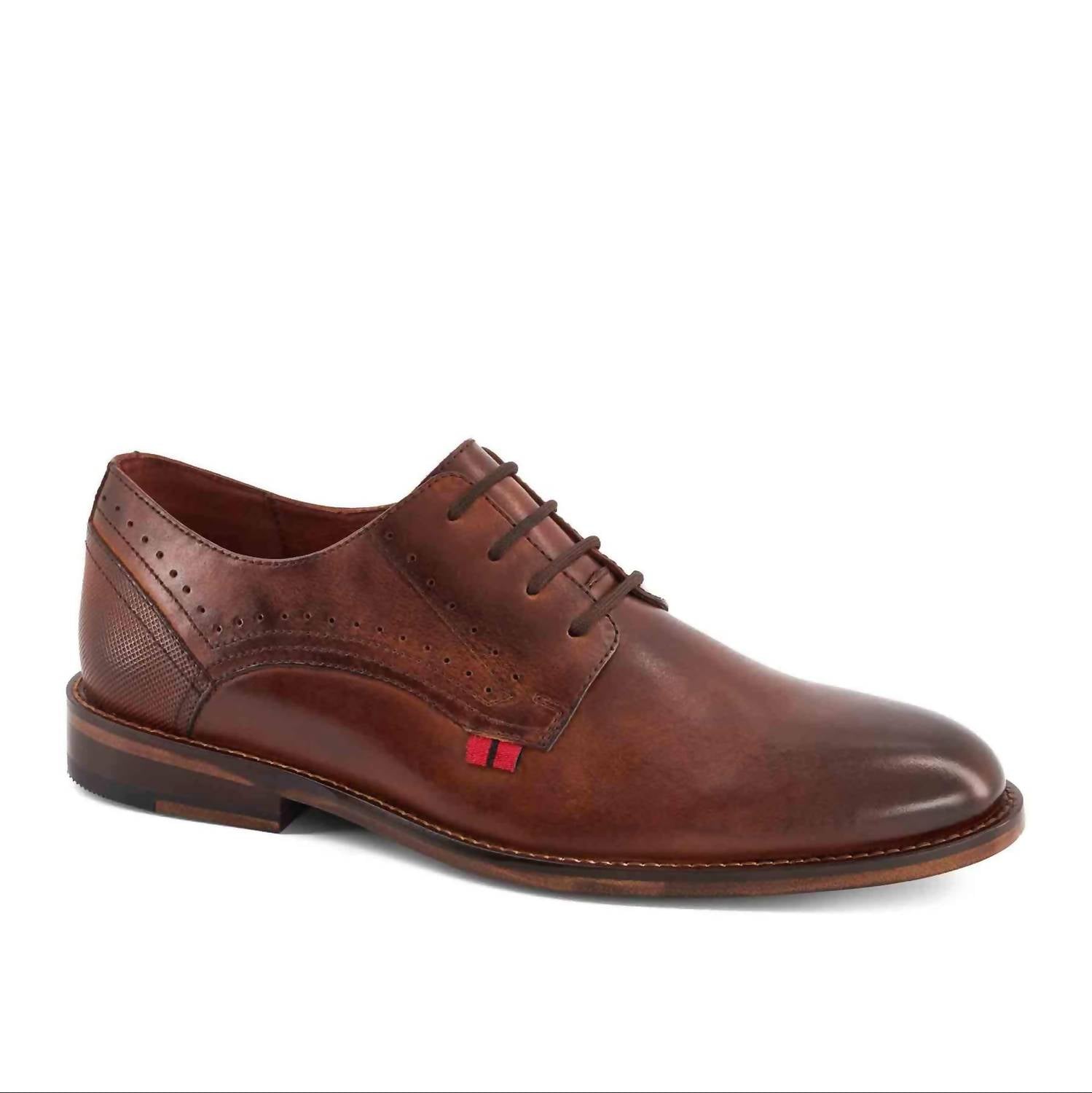Andrea Men's Formal Leather Oxford Shoes in dark brown - men's shoe