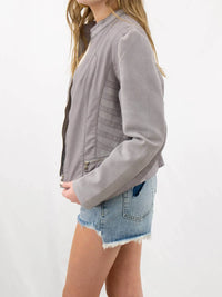 Cousin The Label - Faux Leather Moto Jacket